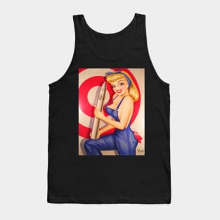 Blonde With Bombshell Tank Top